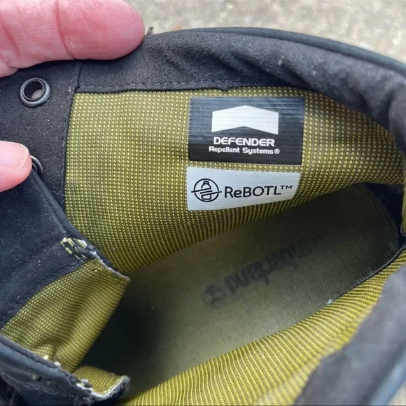 Timberland Women's Black High Heel Leather Lace Up Size 9.5 Combat Boots - Picture 9 of 9